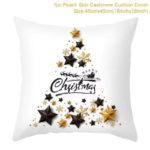 45Cm Christmas Cushion Cover Navidad Merry Christmas Decorations for Home 2025 Xmas Noel Cristmas Ornaments New Year Gifts 2026