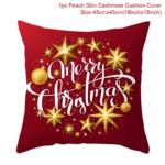 45Cm Christmas Cushion Cover Navidad Merry Christmas Decorations for Home 2025 Xmas Noel Cristmas Ornaments New Year Gifts 2026