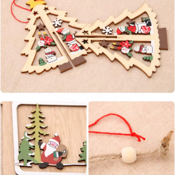 Merry Christmas Gnome Wooden Pendant Christmas Decorations for Home 2022 Cristmas Ornament Xmas Navidad Happy New Year 2023