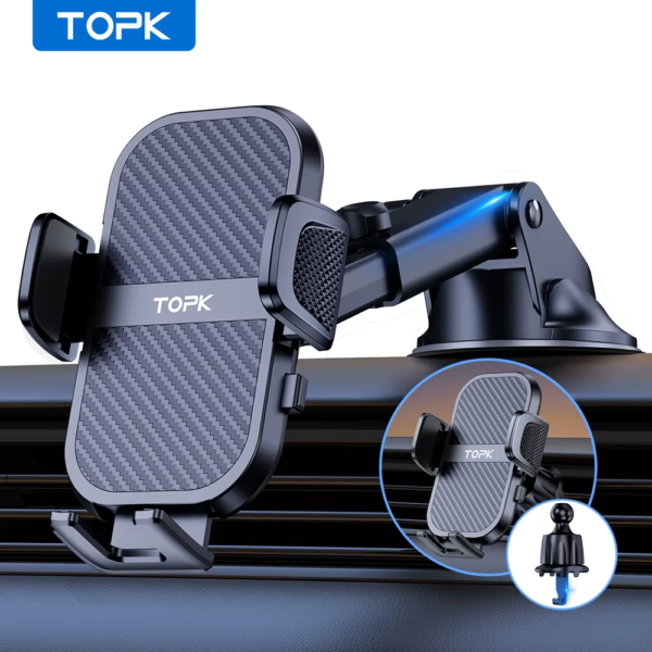 Car Phone Holder Super Stable Car Phone Mount for Car Dashboard/Windscreen/Air Vent Compatible with All Mobile Phone