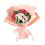 Knitted Flower Finished Home Decoration Crochet Flower Bouquet for Teacher’ Day Birthday Anniversary Thanksgiving Day Women