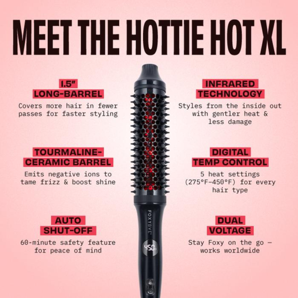Hottie Hot XL: Long-Barrel Infrared Thermal round Brush