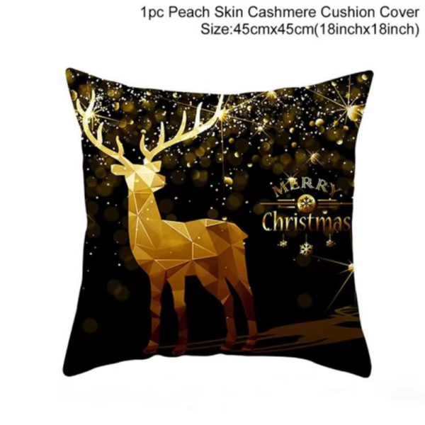 45Cm Christmas Cushion Cover Navidad Merry Christmas Decorations for Home 2025 Xmas Noel Cristmas Ornaments New Year Gifts 2026