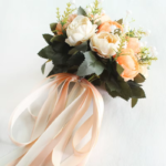 Bride Wedding Bouquet Bridesmaid Holding Bouquet Wedding Supplies Artificial Silk Rose Peony Pink Flower Table Decoration