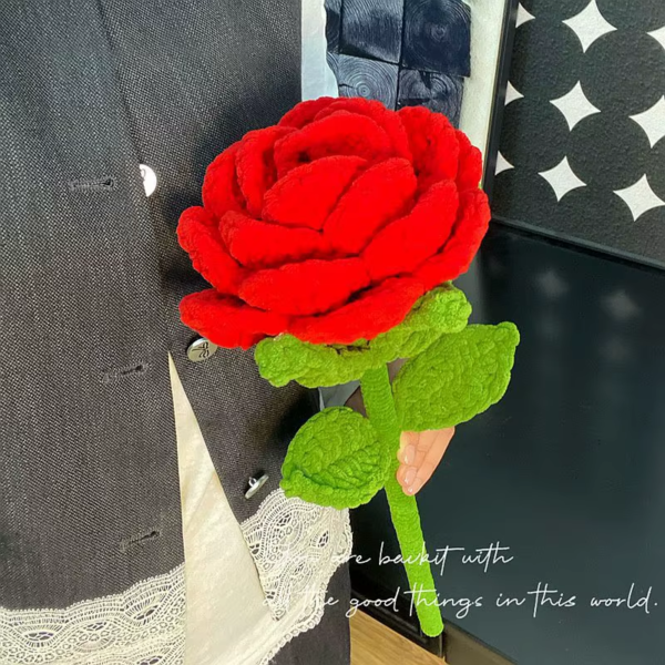 Hand-Knitted Sunflower Crochet Flowers Finished Crochet Flowers Bouquet Handmade Sunflower Bouquet Party Decor Festival Gift