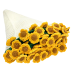 Handmade Crocheted Blanket Breathable Hand Knitted Rose Blanket Wear Resist Soft Knitting Throw Blankets for Friend Gift