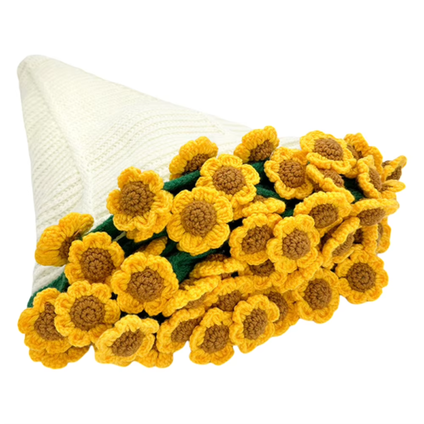 Handmade Crocheted Blanket Breathable Hand Knitted Rose Blanket Wear Resist Soft Knitting Throw Blankets for Friend Gift