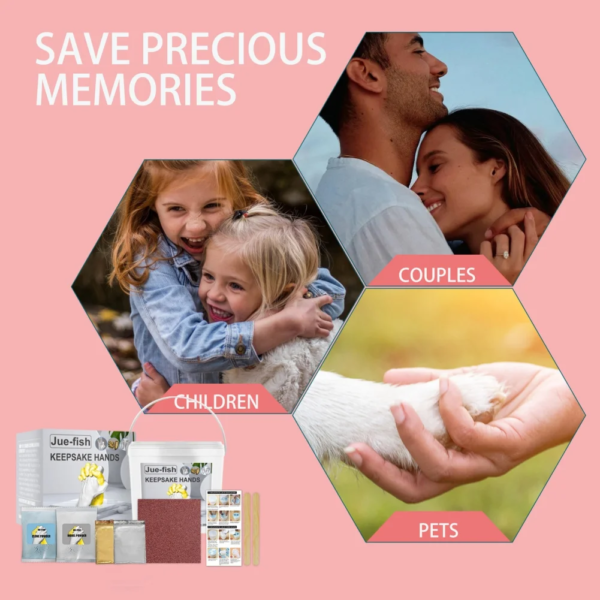 Hand Casting Kit - Unique Couples Gifts for Christmas, Anniversaries, Bridal Showers, Weddings, Engagements, Grandma - Mold Kit for Her, Him,Keepsake Sculpture Wedding Kids