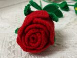 Finished Crochet Rose,Handmade Knitted Flowers,Crochet Flower Bouquet,Valentine'S Day Gift,Eclectic Home Decor,Gift for Her,Multcolor Option