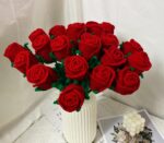 Finished Crochet Rose,Handmade Knitted Flowers,Crochet Flower Bouquet,Valentine'S Day Gift,Eclectic Home Decor,Gift for Her,Multcolor Option