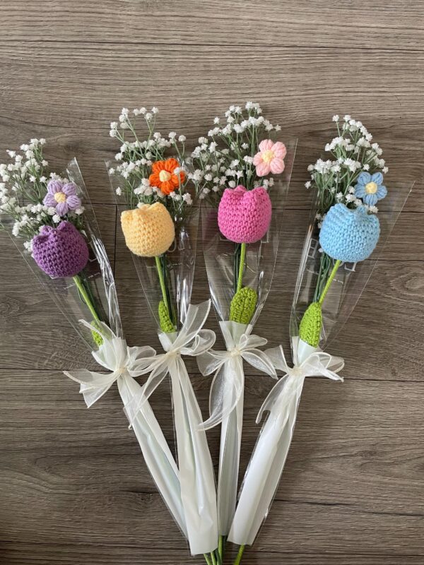 Crochet Flower Bouquet Gift Party Wedding Favors for Loved Ones