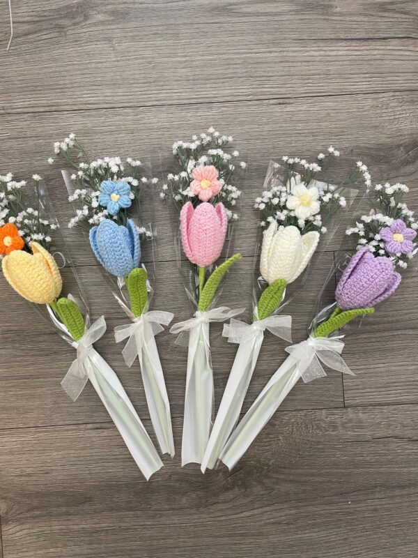 Crochet Flower Bouquet Gift Party Wedding Favors for Loved Ones