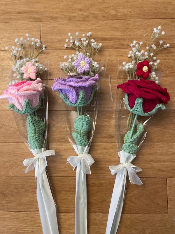 Crochet Flower Bouquet Gift Party Wedding Favors for Loved Ones